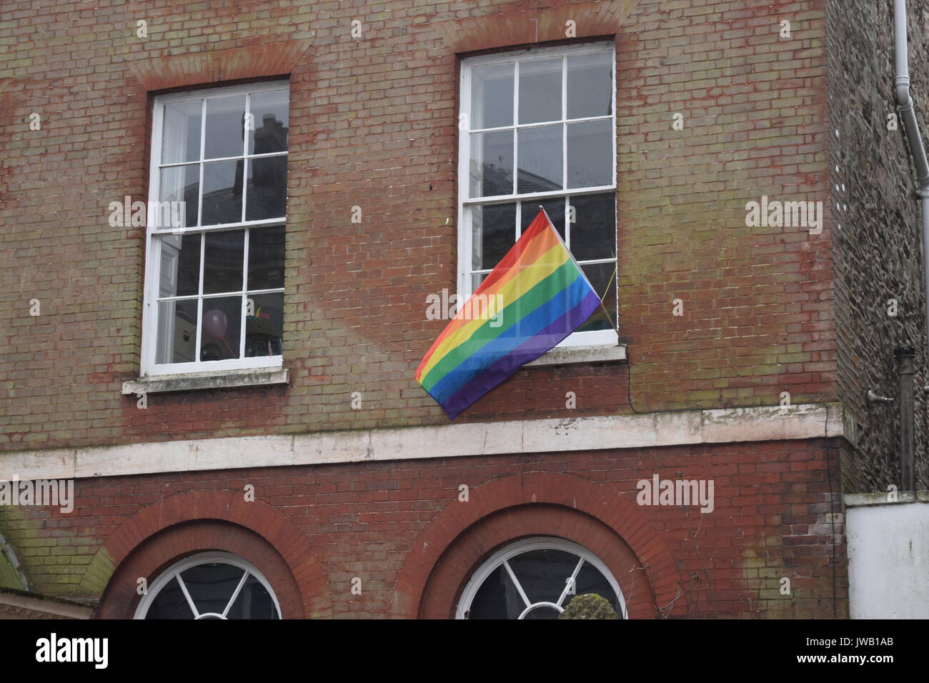 Bandiera di gay pride Foto Stock