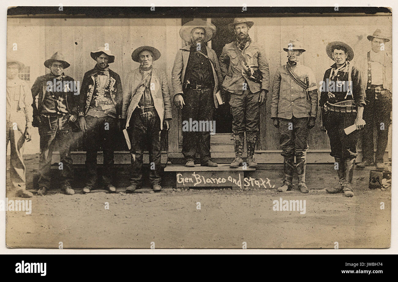 Gen Blanco e di personale. - American truppe di frontiera e la rivoluzione messicana Foto Stock
