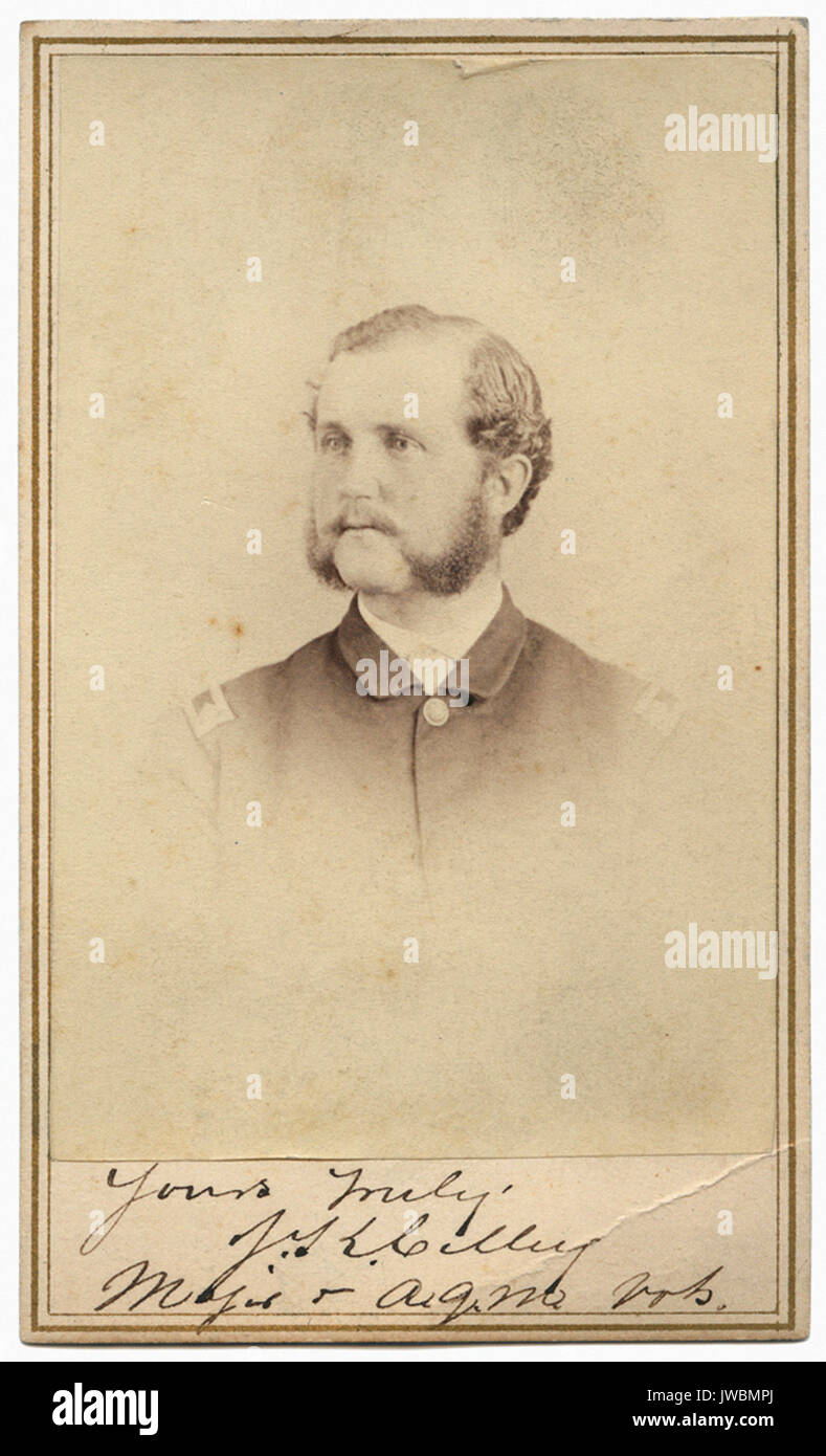 John Kelly Cilley, Major, Assistant Quartermaster di volontari, Union Army - Guerra civile fotografie Foto Stock