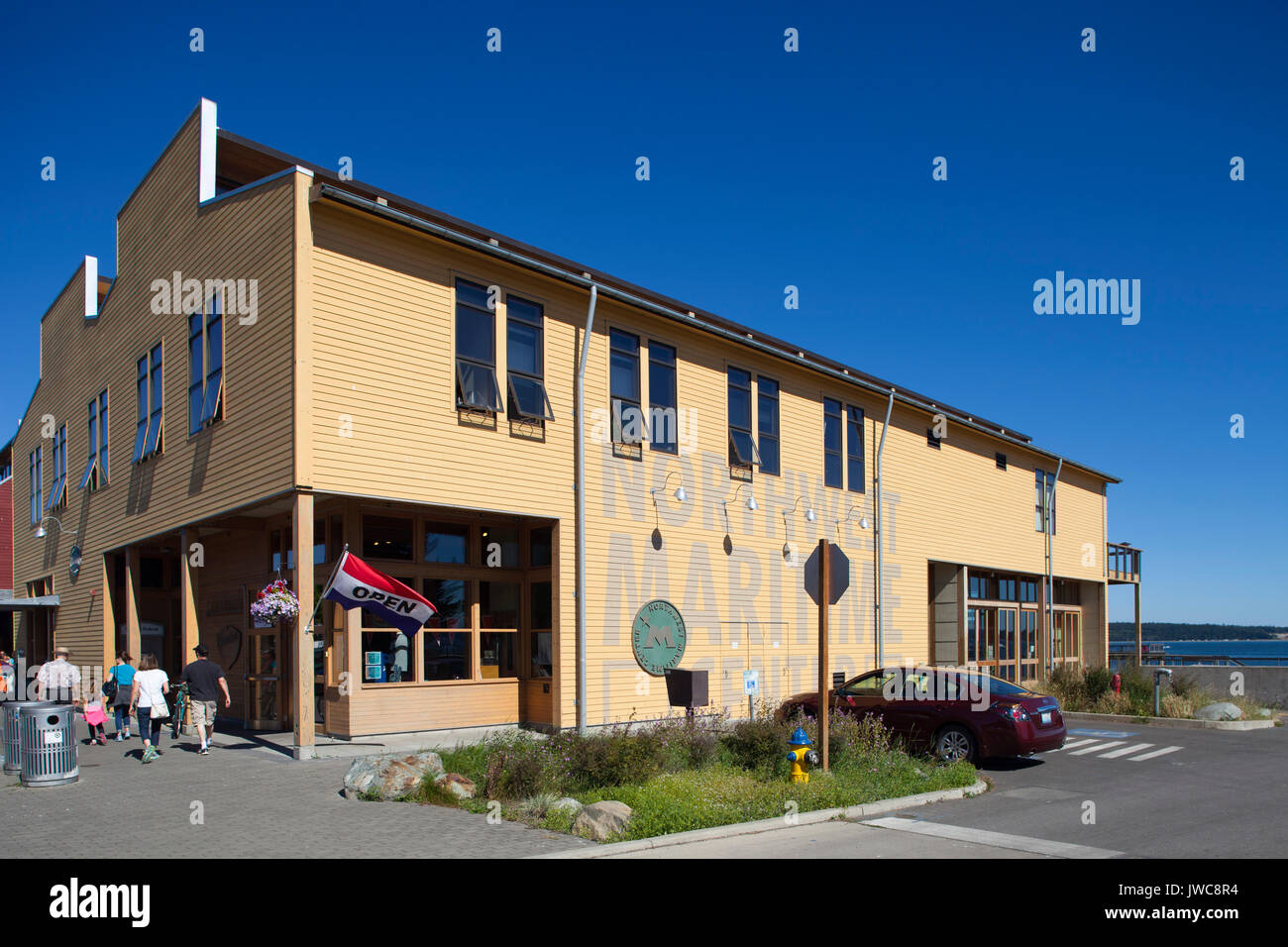 A nord ovest del centro marittimo, acqua Street, Port Townsend, nello Stato di Washington, USA, America Foto Stock