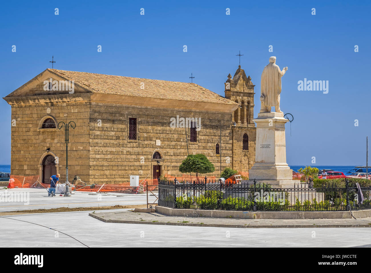 Di San Nicola del molo Chiesa, Città di Zacinto Grecia Zante Foto Stock