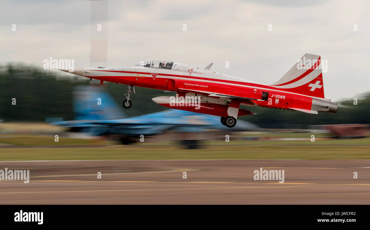 Patrouille Suisse, Svedese Air Force Foto Stock