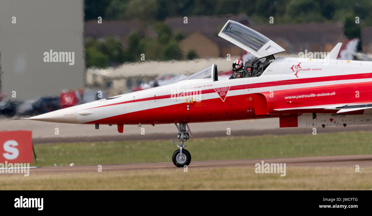 Patrouille Suisse, Svedese Air Force Foto Stock