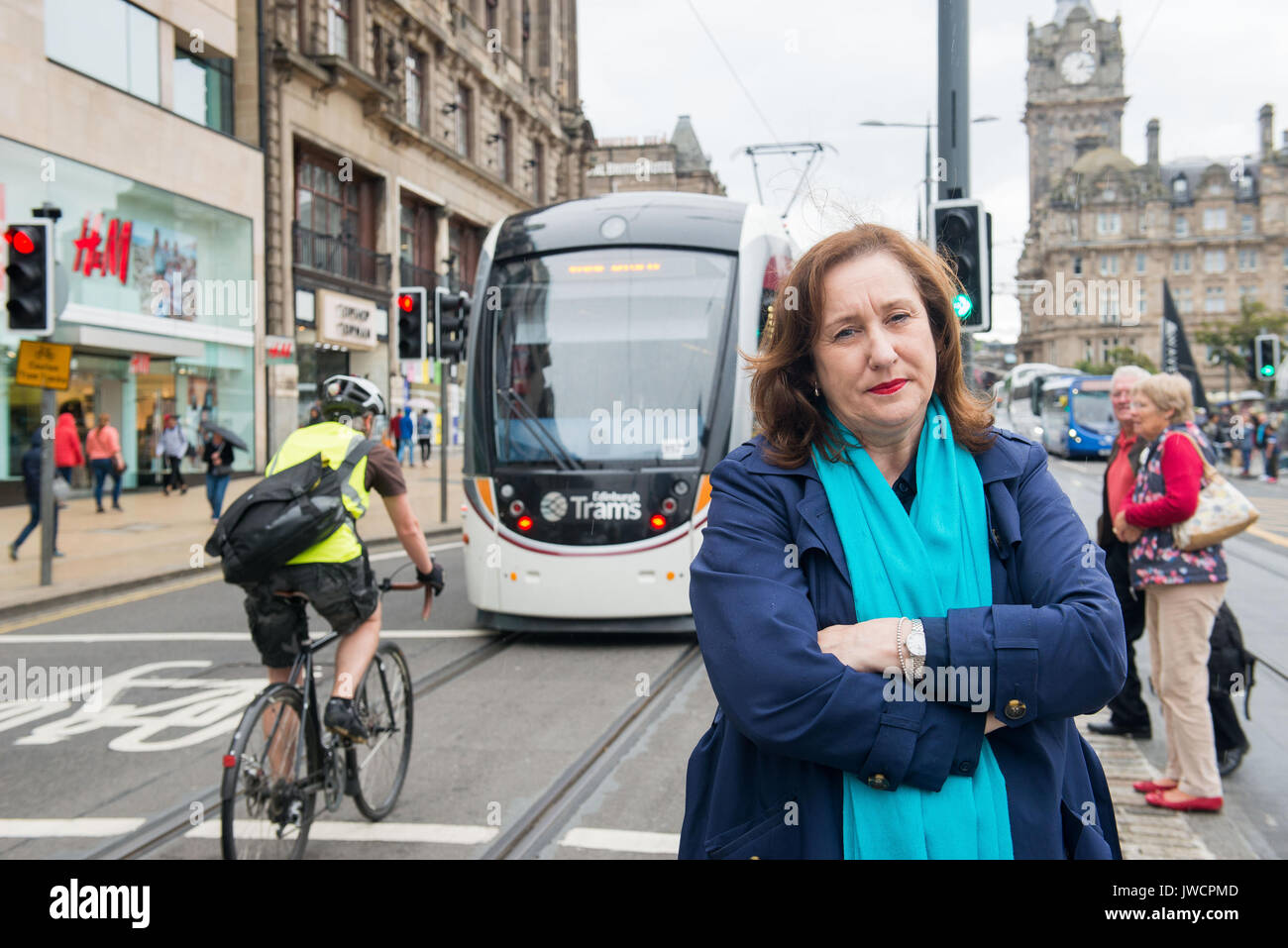 Cllr Lesley Macinnes SNP Assessore Liberton/Gilmerton Trasporti e ambiente organizzatore Foto Stock