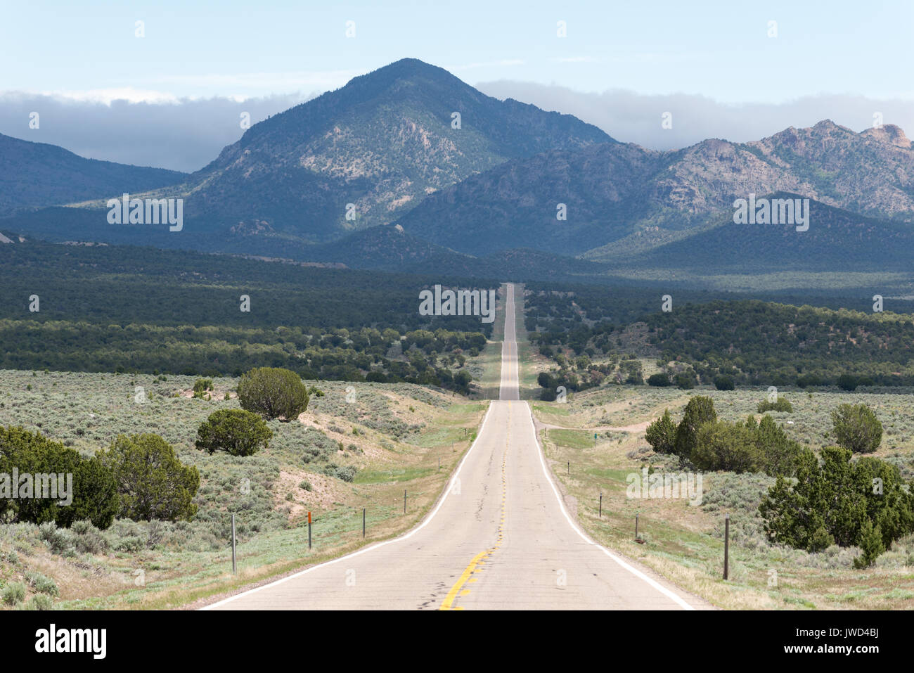 Autostrada 56 nella parte occidentale dello Utah. Foto Stock