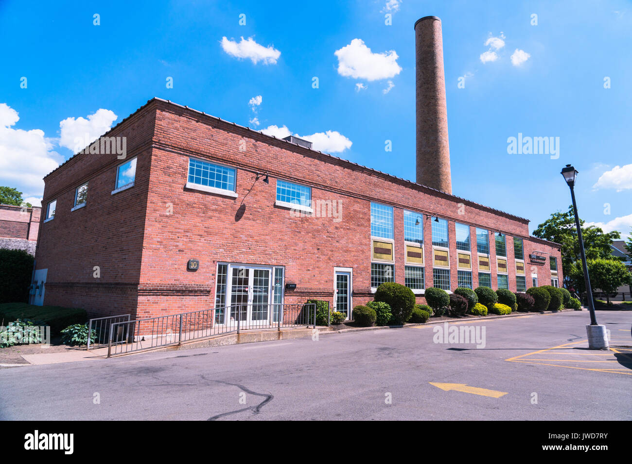 Fabbrica in mattoni rossi edificio di Fairport New York Foto Stock