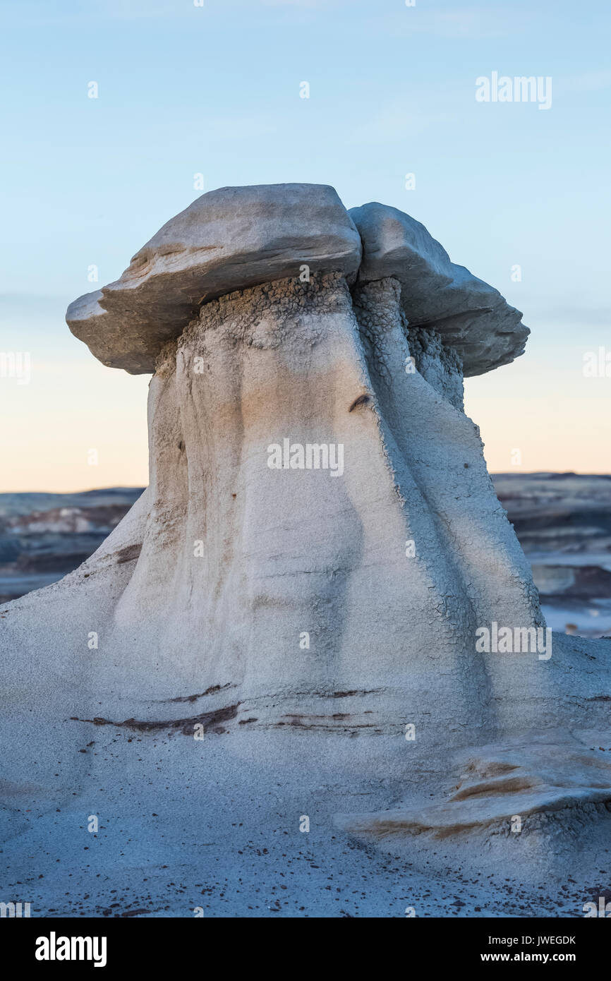 Bisti/De-Na-Zin Deserto vicino a Farmington, Nuovo Messico, STATI UNITI D'AMERICA Foto Stock