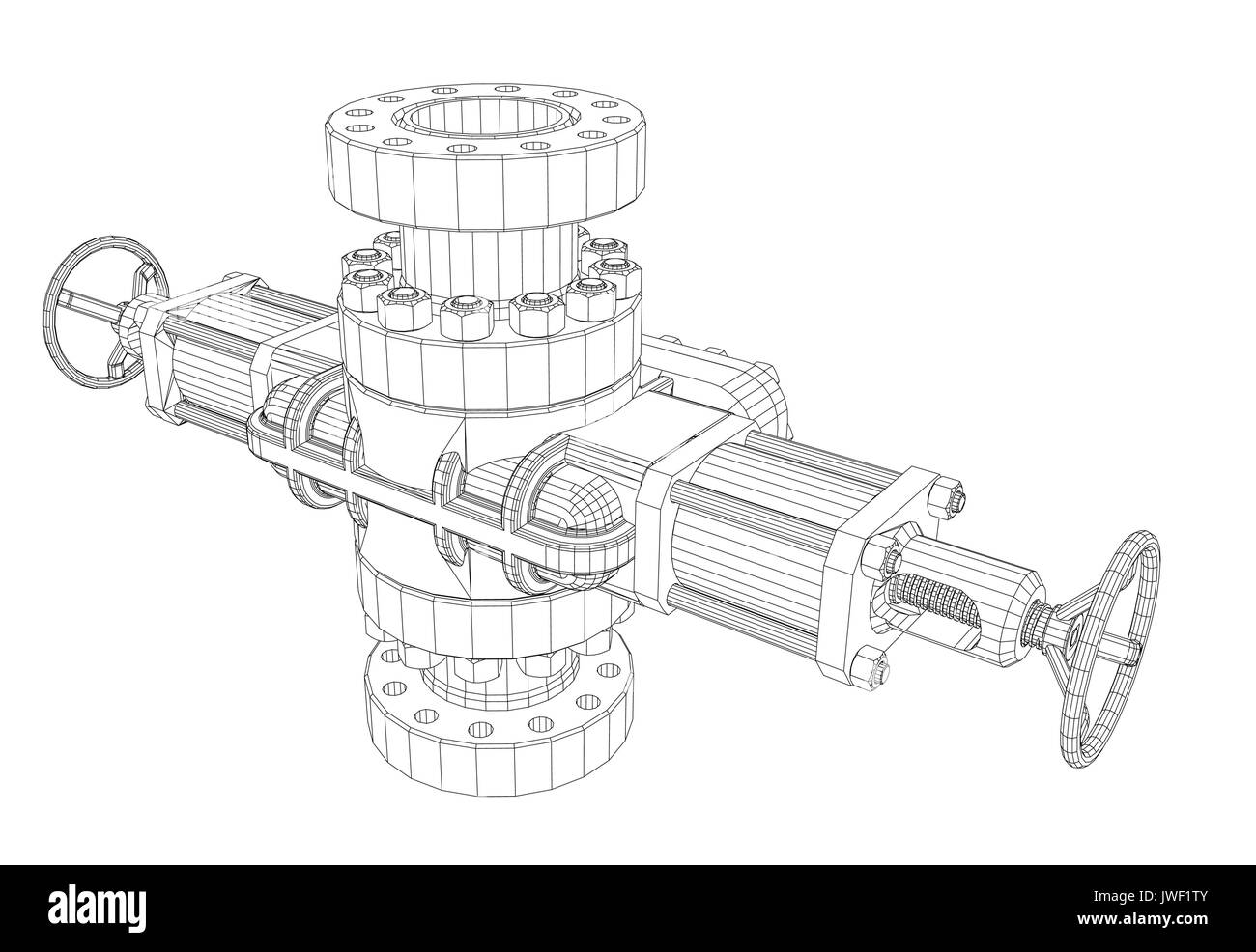 Impedimento soffiatura. Filo stile cornice Illustrazione Vettoriale