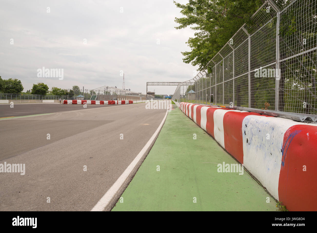 Circuito Gilles Villeneuve di Montreal Québec Canada sul parc jean-drapeau Foto Stock