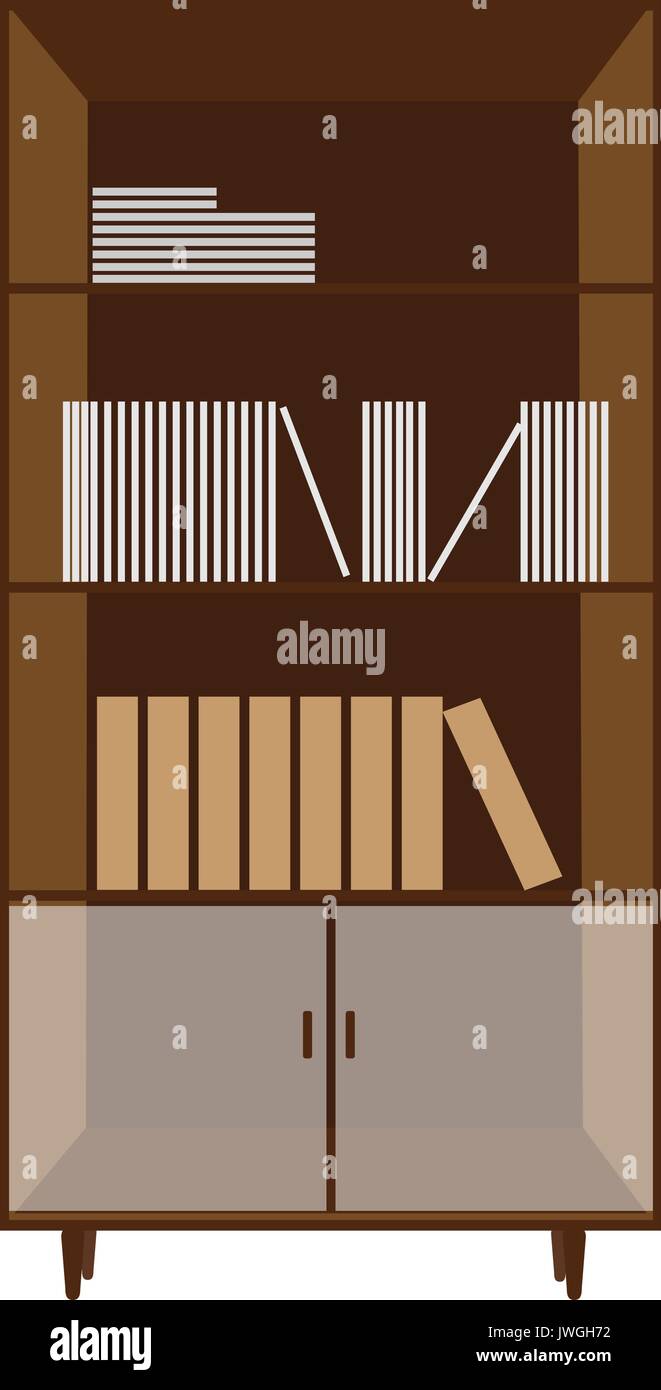 Armadio isolato piatta Illustrazione Vettoriale