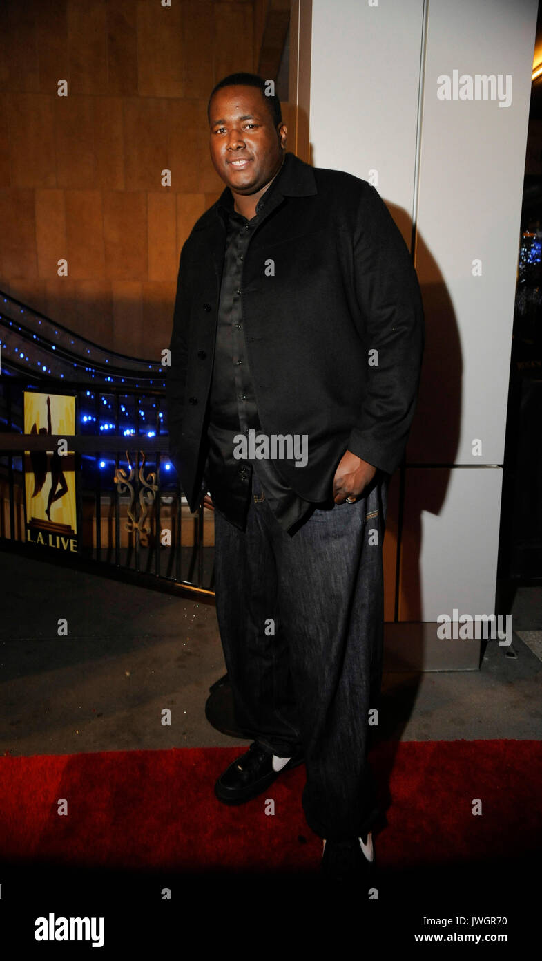 Quinton aaron assiste post grammy party conga room gennaio 31,2010 los angeles. Foto Stock