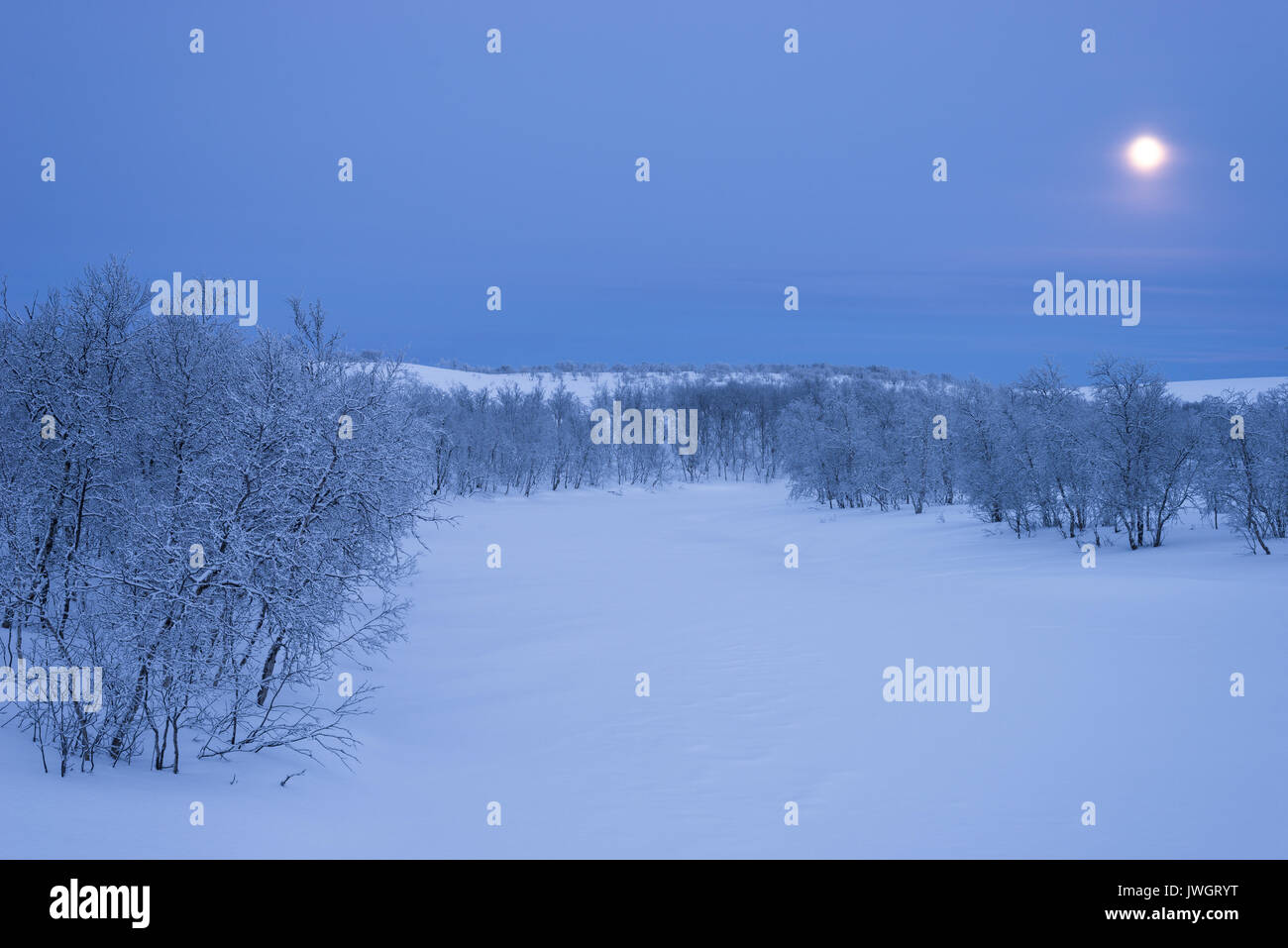 Coperta di neve fiume Foto Stock