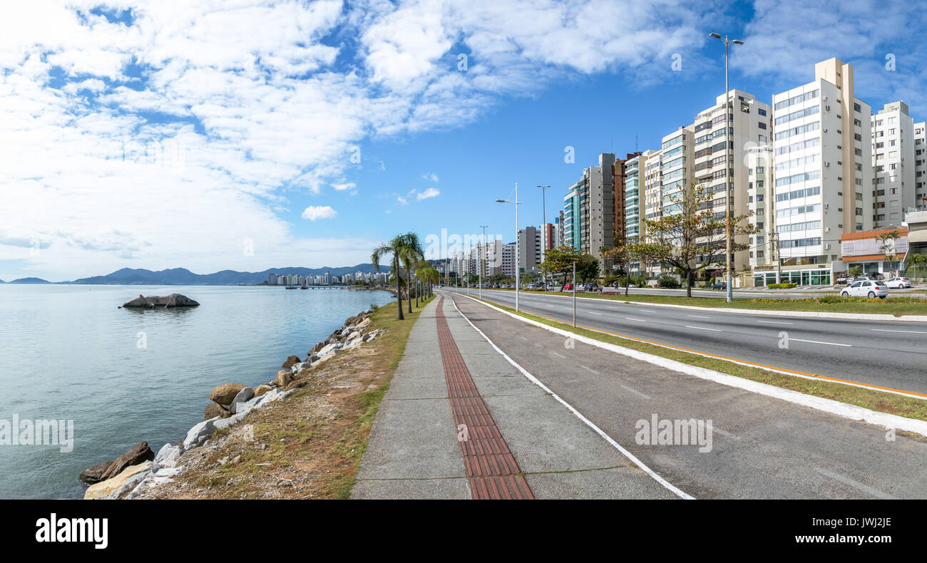 Beira Mar Avenue a Florianopolis - città di Florianopolis, Santa Catarina, Brasile Foto Stock