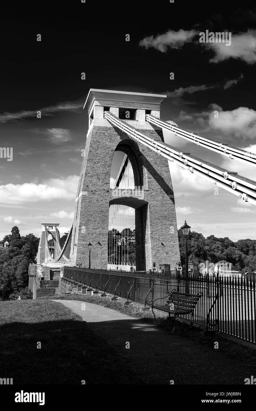 Il ponte sospeso di Clifton, Bristol, Avon, England, Regno Unito Foto Stock