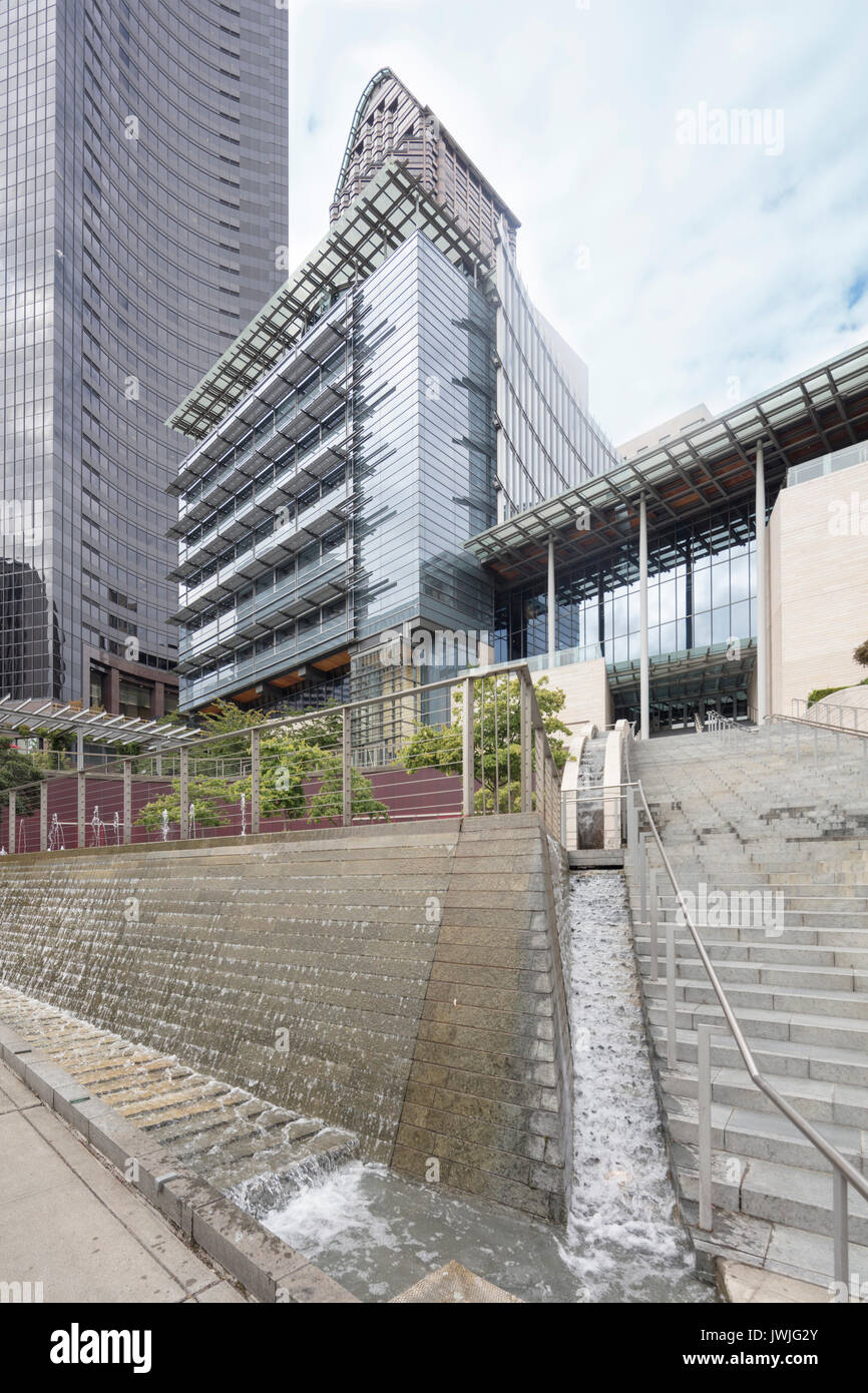 Seattle City Hall o edificio municipale, Seattle, nello Stato di Washington, USA Foto Stock