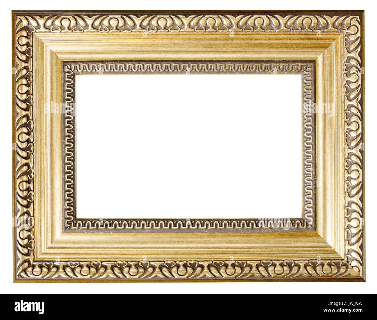 Oro dipinta cornice immagine Foto Stock