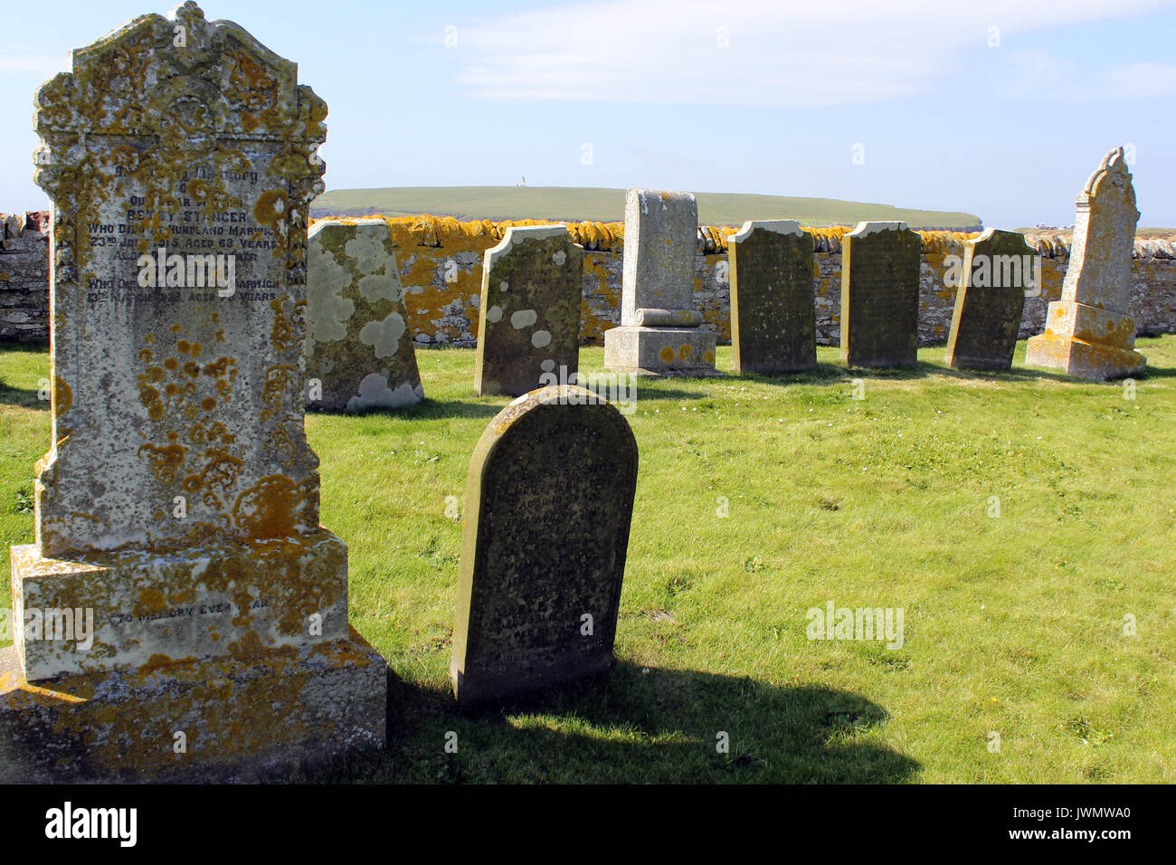 Cimitero di brough di birsay Foto Stock