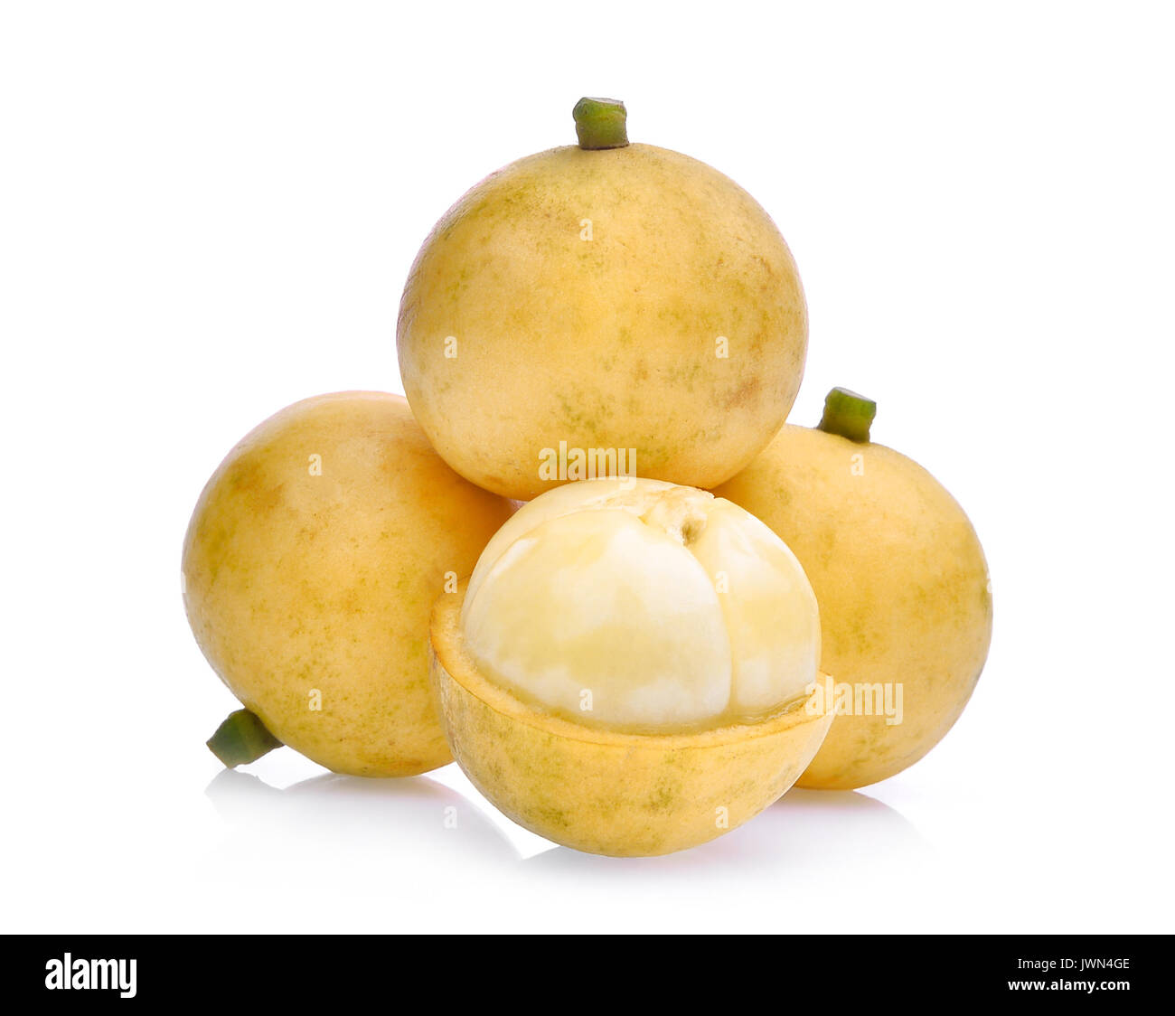 Uva birmano,frutta tropicali isolati su sfondo bianco Foto Stock