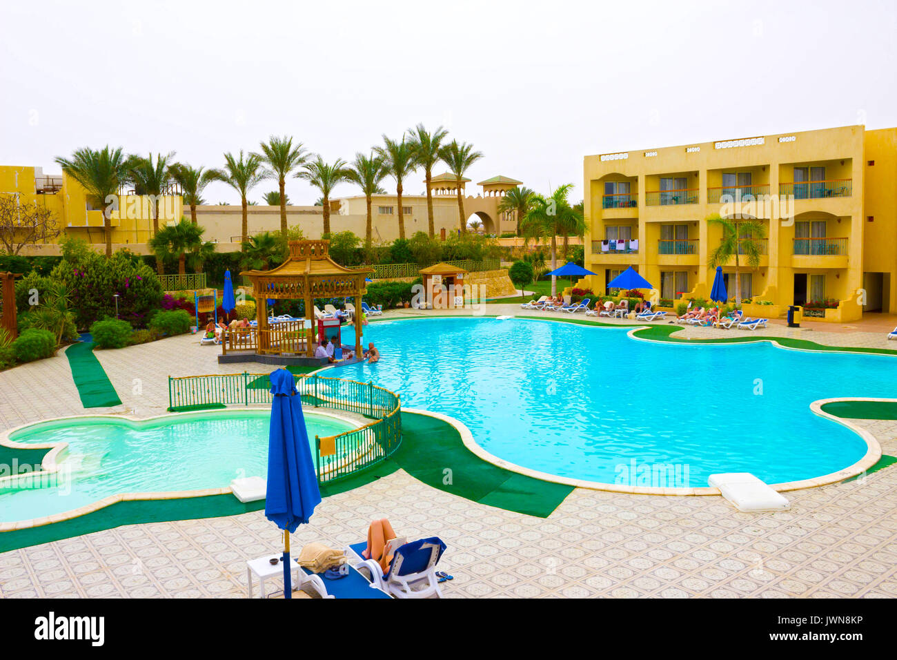 Sharm El Sheikh, Egitto - 13 Aprile 2017: Il lussuoso hotel AURORA Foto Stock