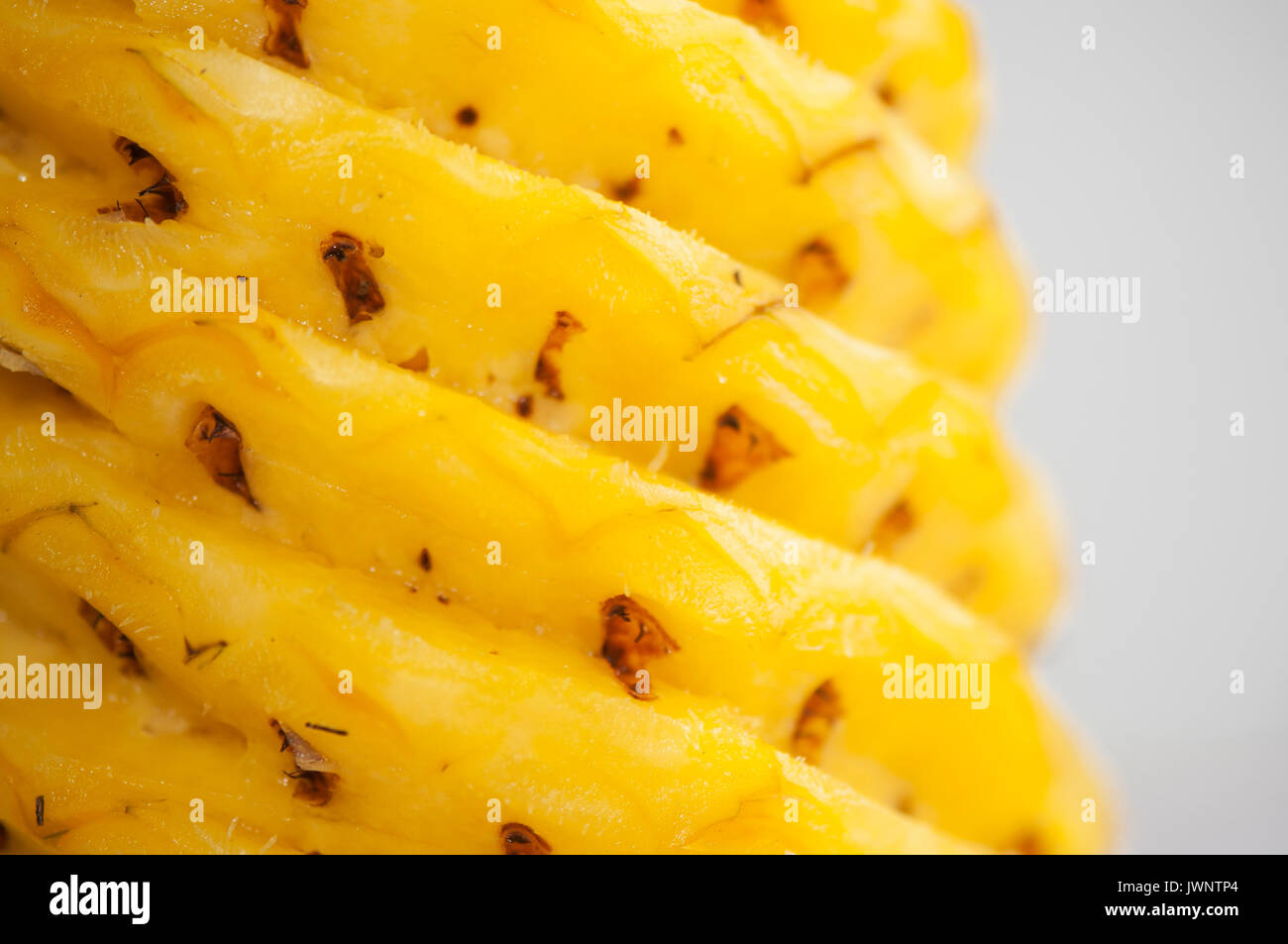 Fetta di ananas close up Foto Stock