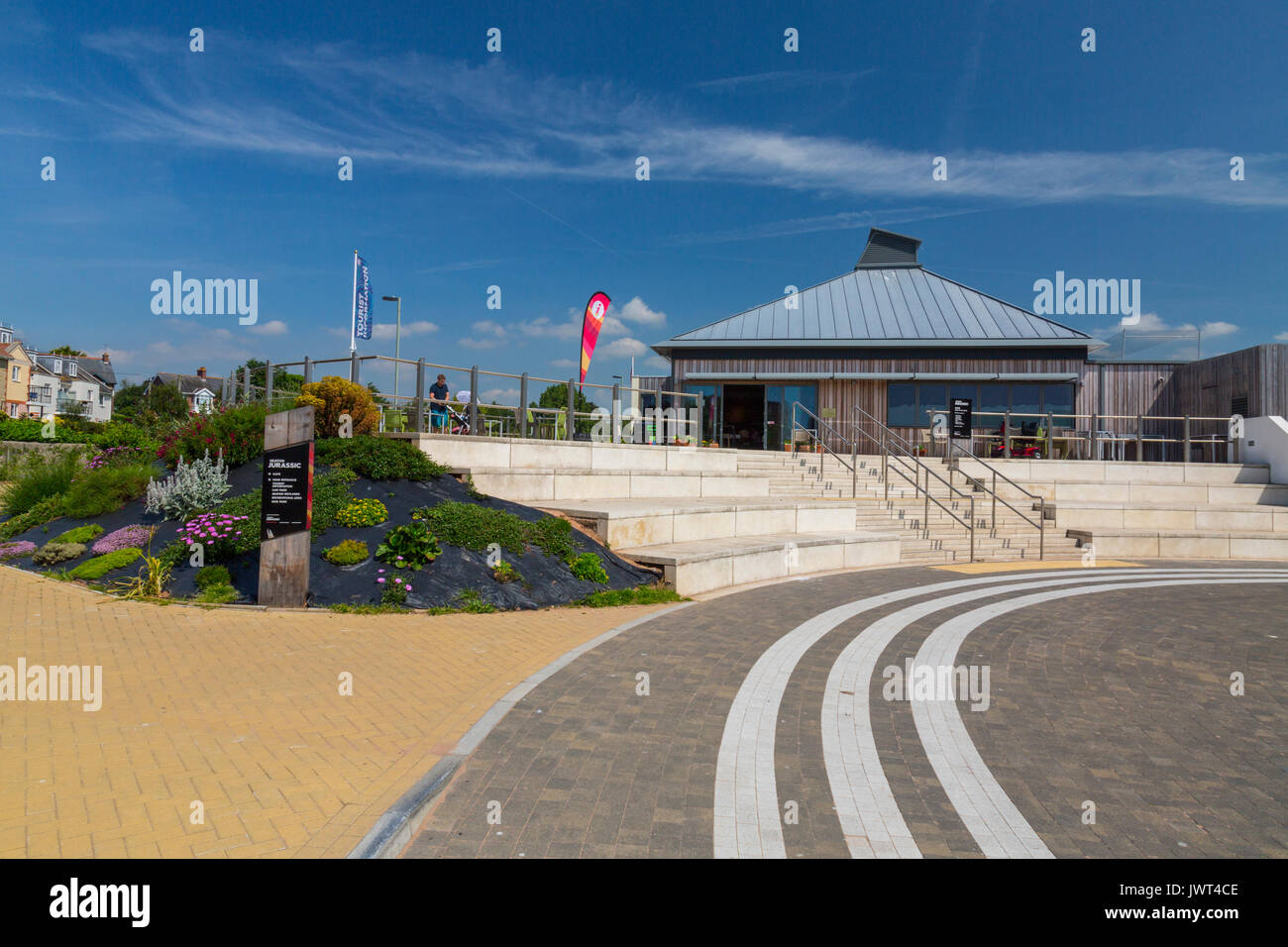 Il nuovo Seaton Jurassic attrazione turistica gestito dal Devon Wildlife Trust in Seaton, Devon, Inghilterra, Regno Unito Foto Stock