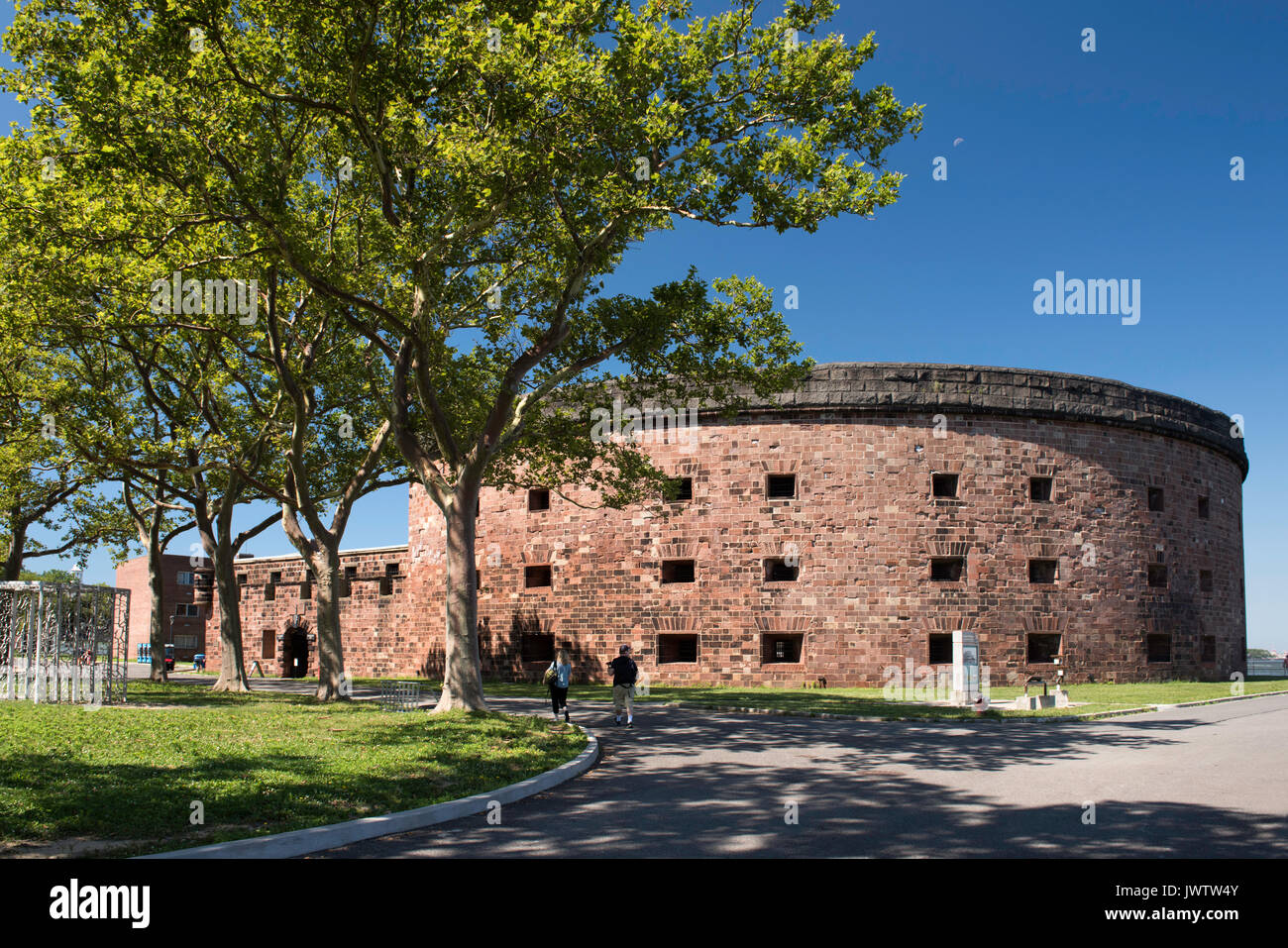 Castello Williams su Governors Island, New York City Foto Stock