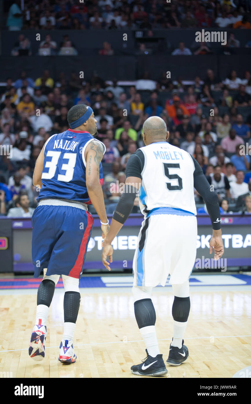 Atmosfera durante la settimana di gioco BIG3 8 Staples Center Agosto 13,2017 Los Angeles, California. Foto Stock