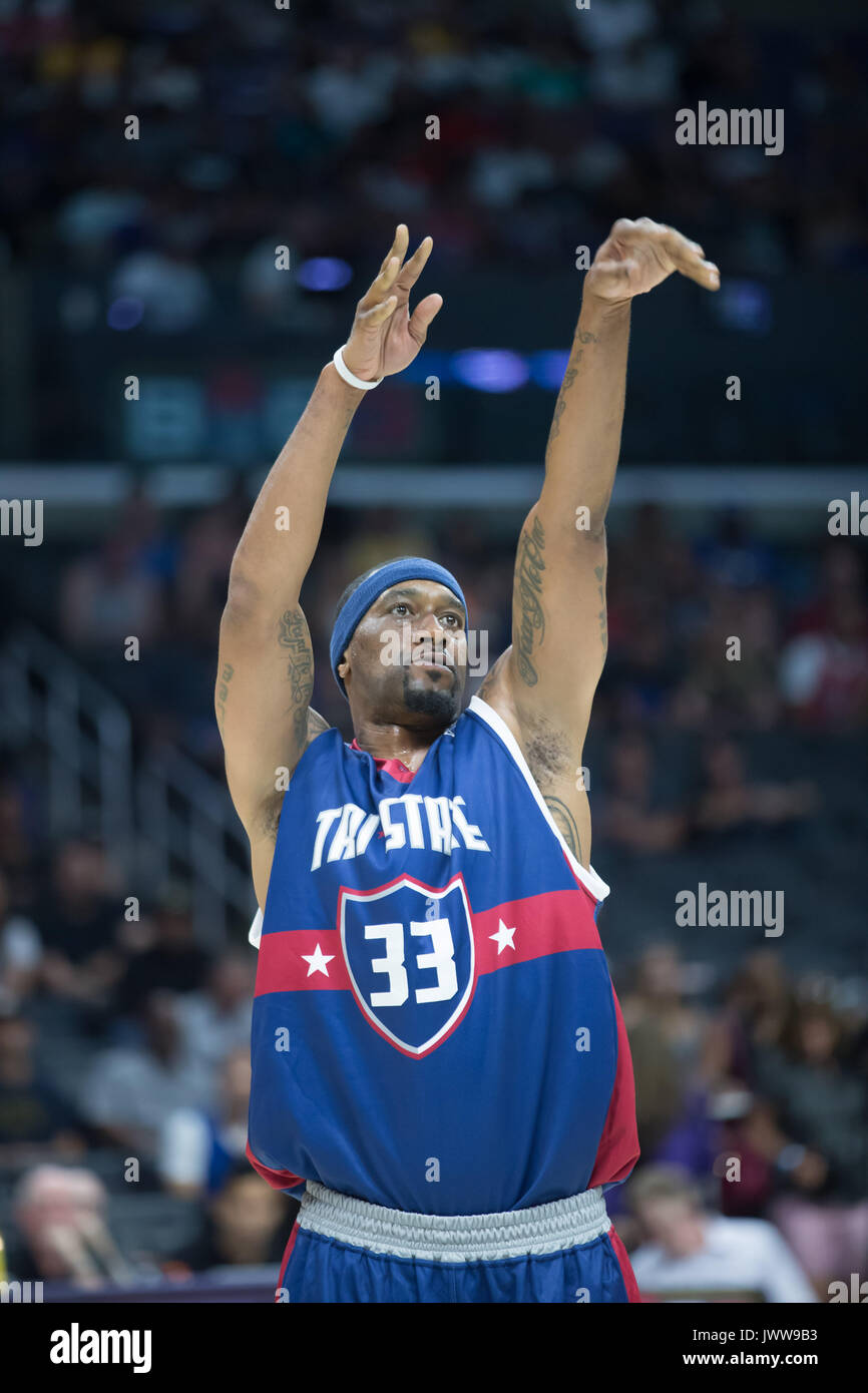 Atmosfera durante la settimana di gioco BIG3 8 Staples Center Agosto 13,2017 Los Angeles, California. Foto Stock