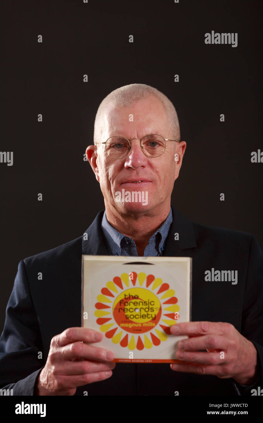 Edimburgo, Scozia il 14 agosto. Giorno 3 Edinburgh International Book Festival. Nella foto: Magnus Mills, inglese romanziere e novelliere. Credito: pak@ Mera/Alamy Live News Foto Stock