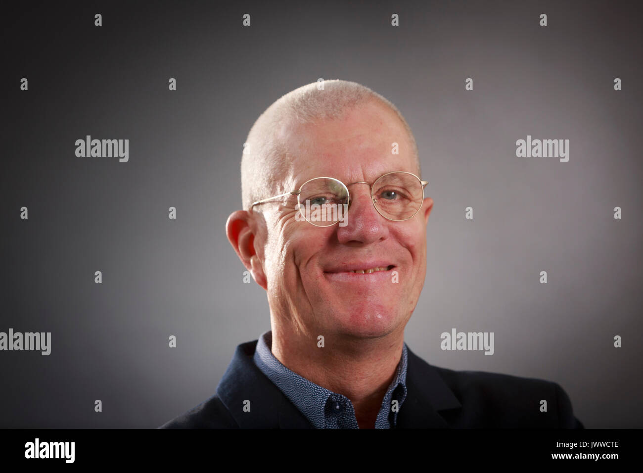 Edimburgo, Scozia il 14 agosto. Giorno 3 Edinburgh International Book Festival. Nella foto: Magnus Mills, inglese romanziere e novelliere. Credito: pak@ Mera/Alamy Live News Foto Stock