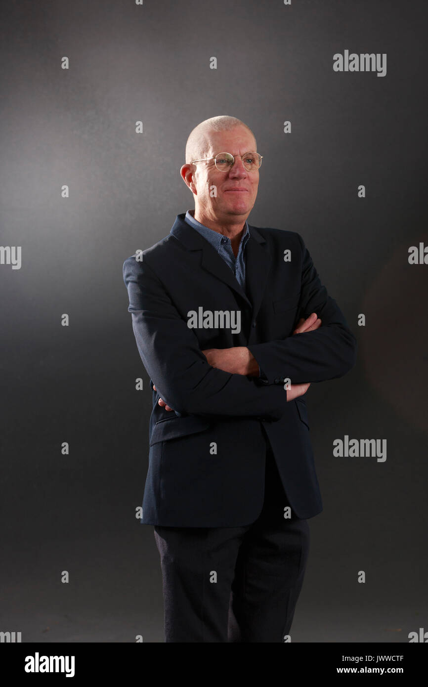 Edimburgo, Scozia il 14 agosto. Giorno 3 Edinburgh International Book Festival. Nella foto: Magnus Mills, inglese romanziere e novelliere. Credito: pak@ Mera/Alamy Live News Foto Stock