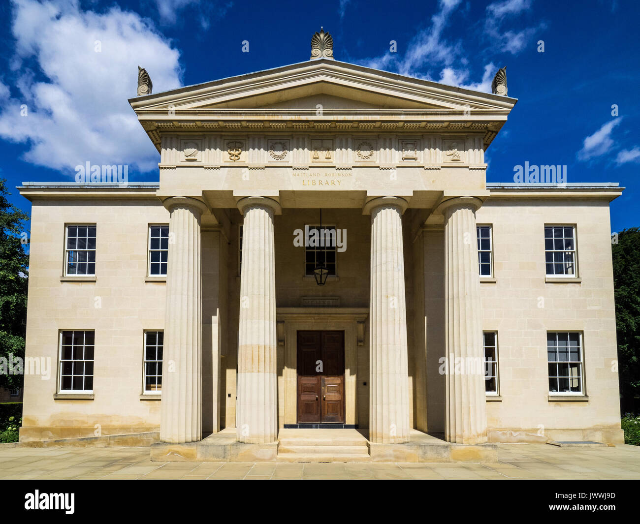 Maitland Robinson Library (1992) in Downing College, parte dell'Università di Cambridge Regno Unito Foto Stock