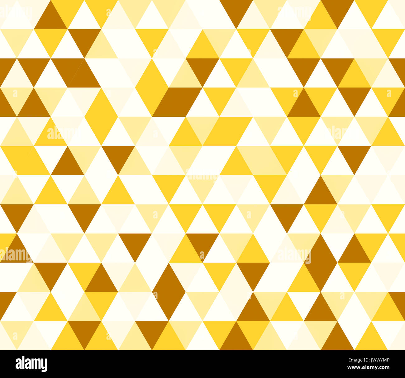 I triangoli gialli pattern senza giunture Foto Stock