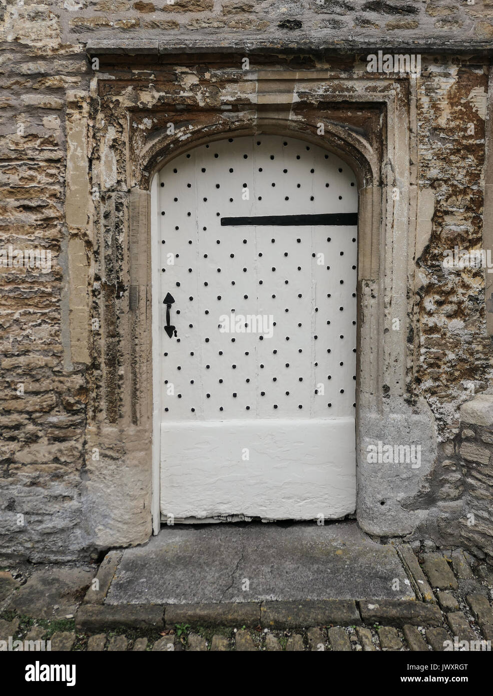 Un antico portale in Corsham, Inghilterra Foto Stock