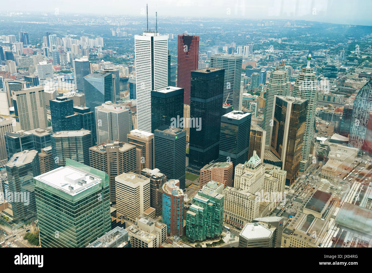 Vista aerea di Toronto Downtown. Ontario, Canada Foto Stock