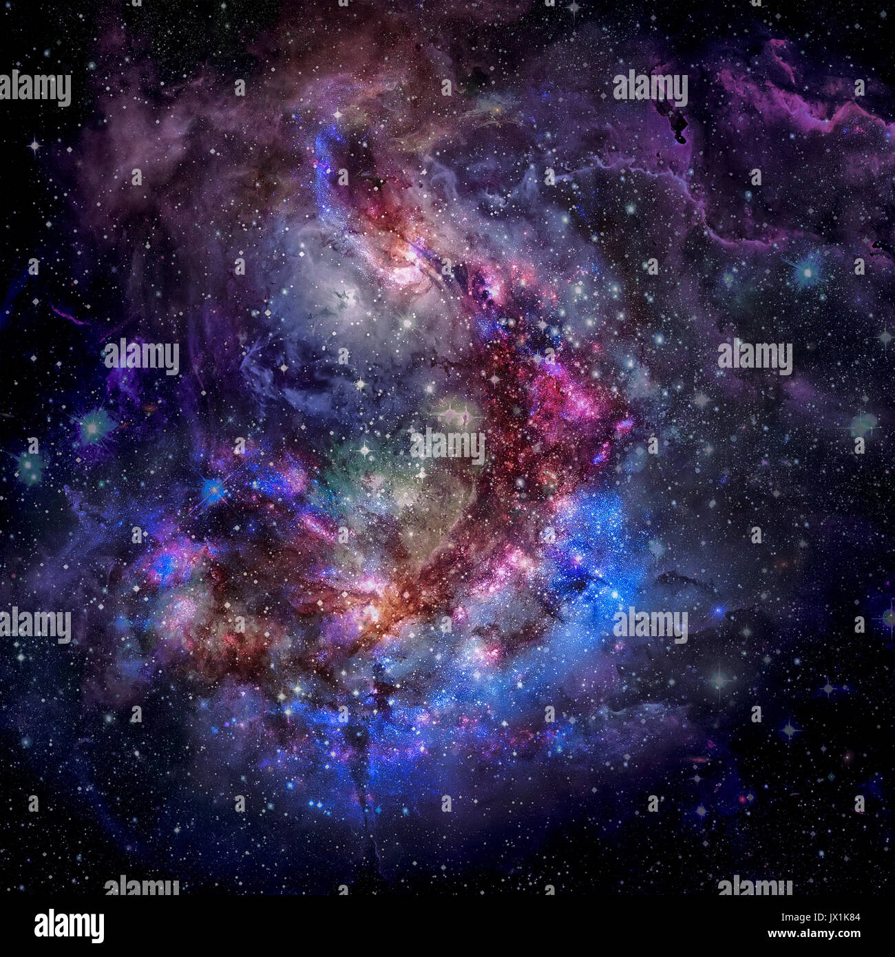 Nebula nello spazio. Gli elementi di questa immagine fornita dalla NASA. Foto Stock