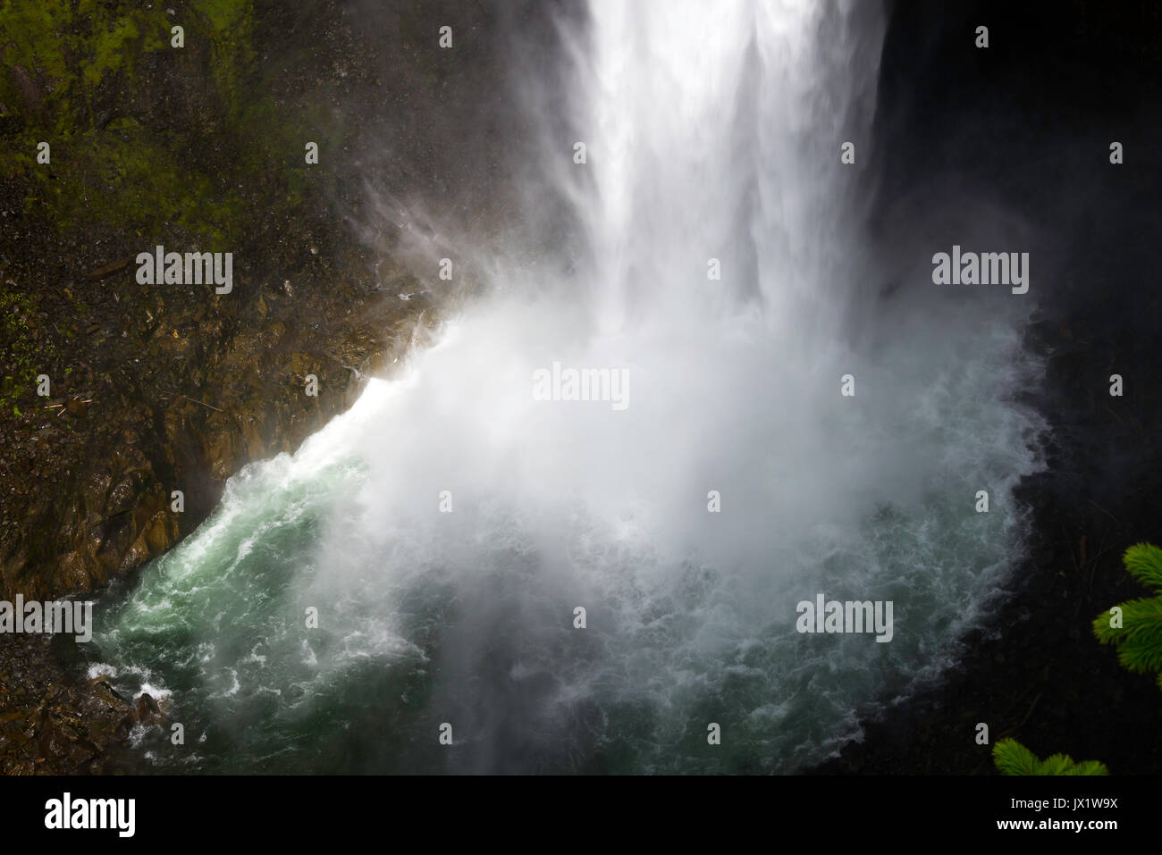 La spettacolare Brandywine cade nella Brandywine Parco Provinciale nei pressi di Whistler della Columbia britannica in Canada Foto Stock