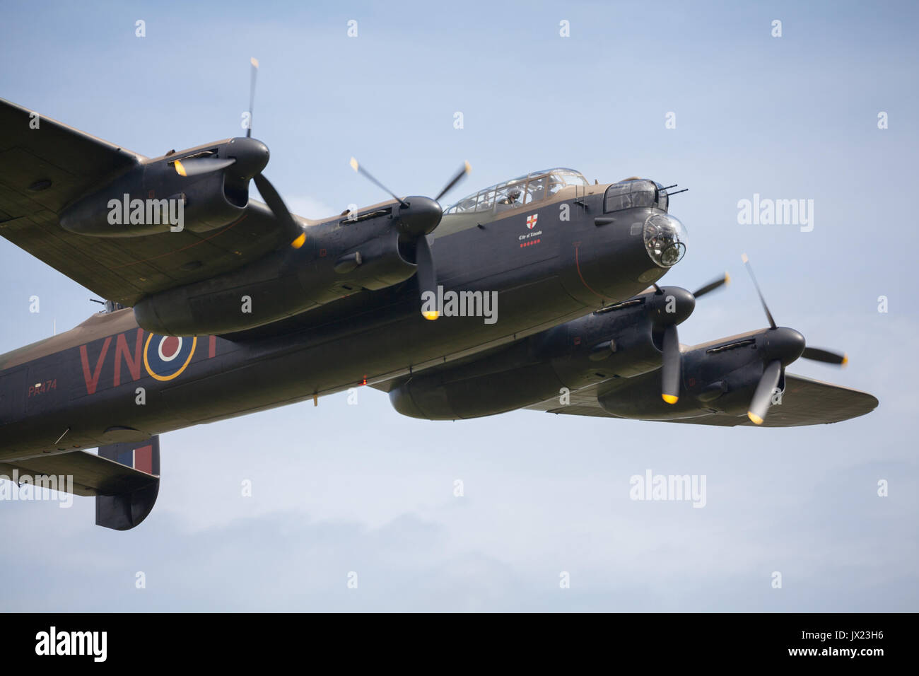 Bombardiere Lancaster Foto Stock