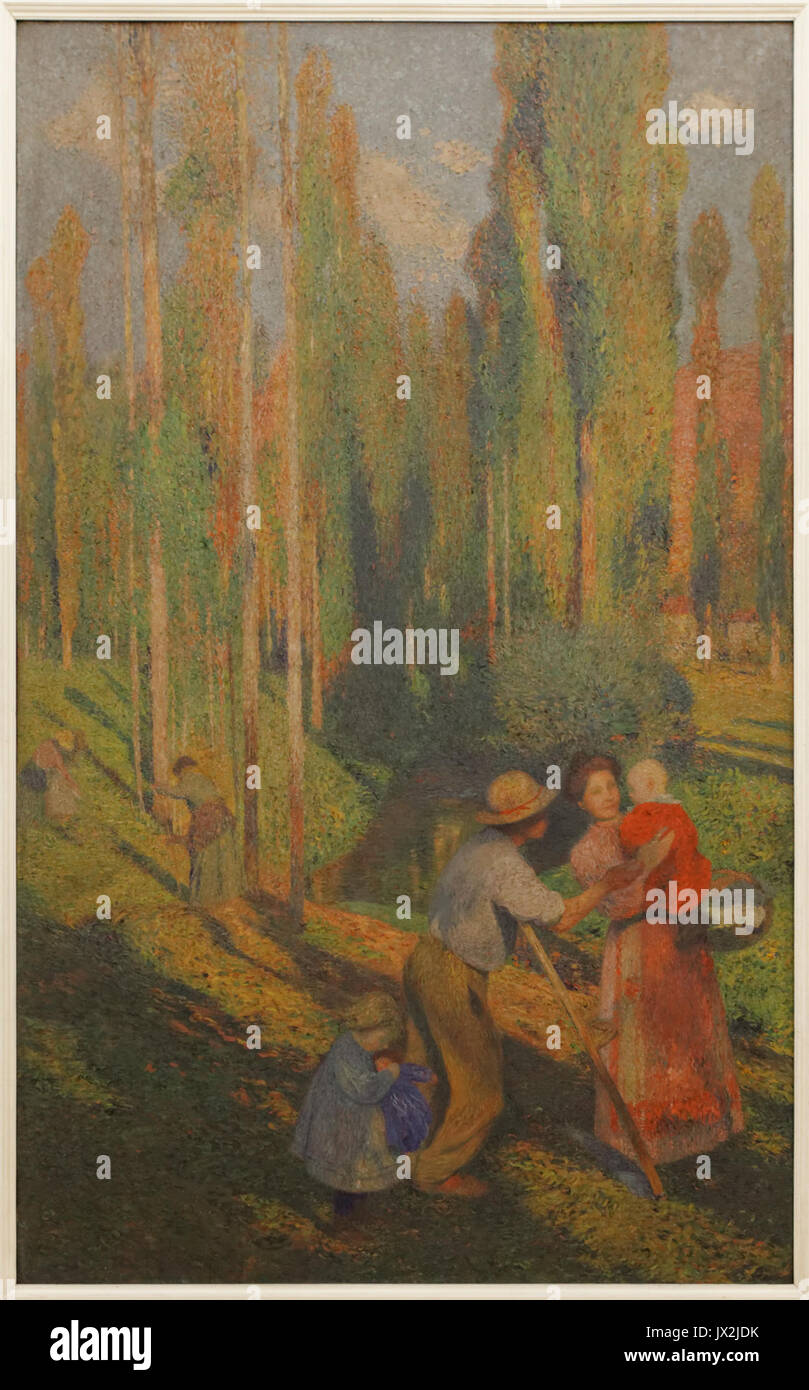 Parigi, mairie du 10e arrdt, salle des mariages, La famille, Henri Martin 01 Foto Stock