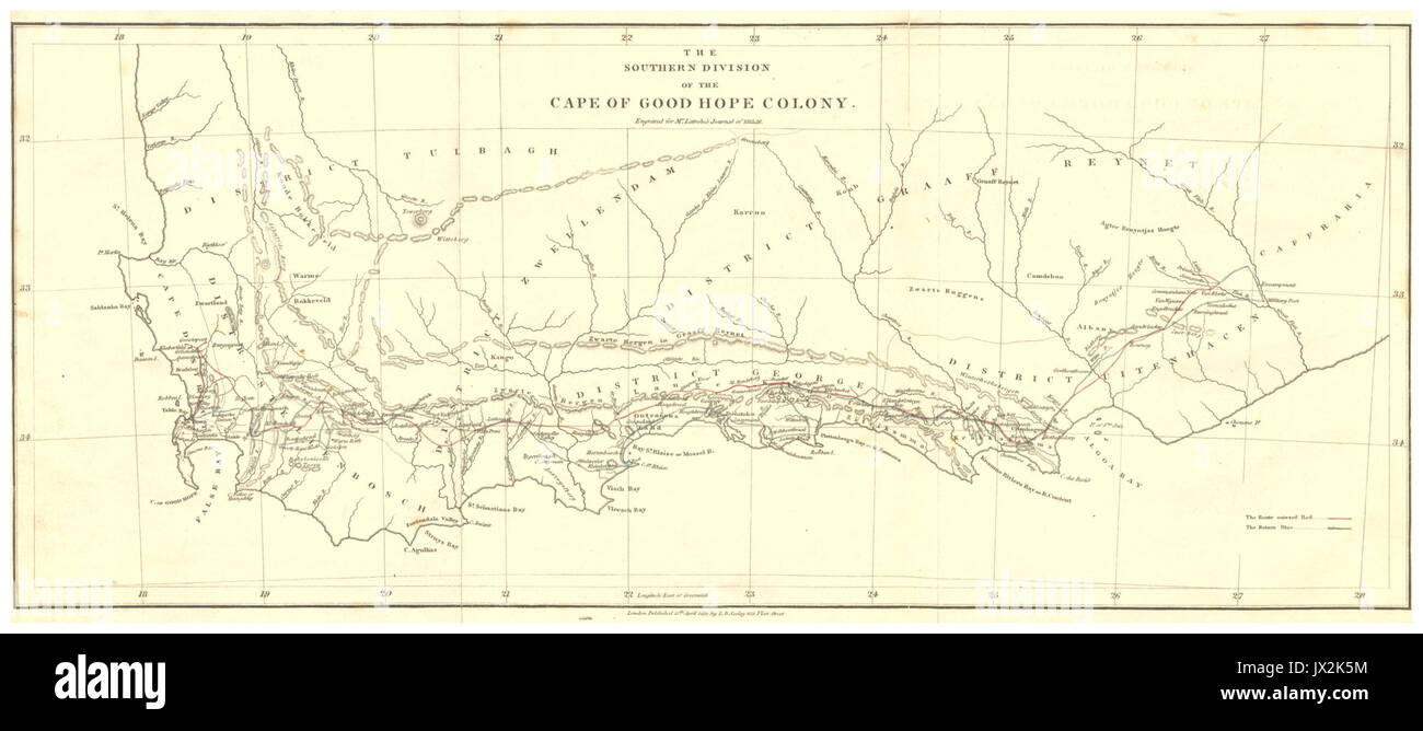 Visite, pg006 La Divisione meridionale del Capo speranza Colony Foto Stock