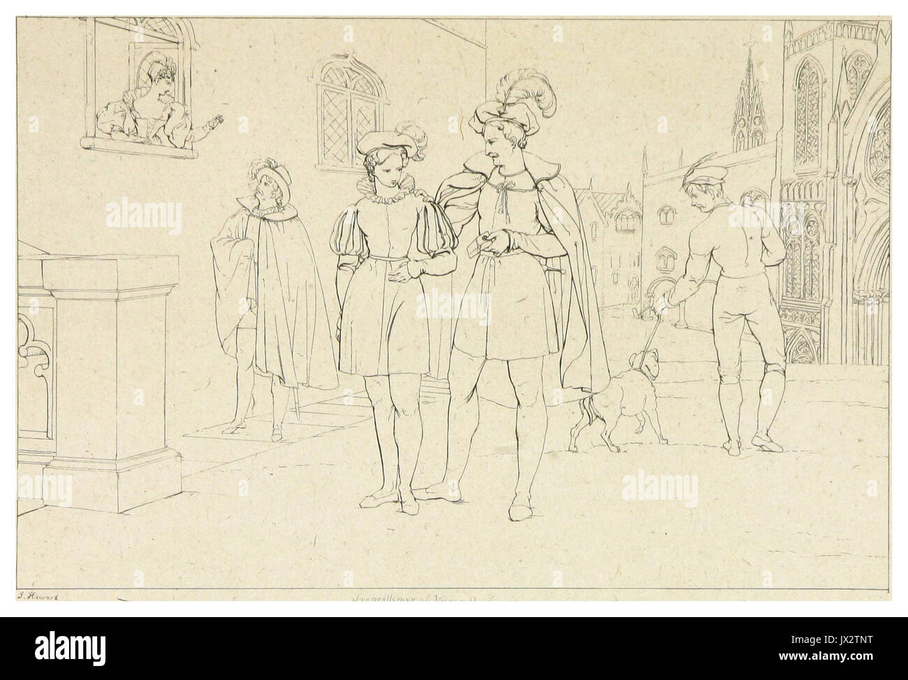 HOWARD(1828 33) Shakspeare, i due gentiluomini di Verona, vol1, p095 Foto Stock