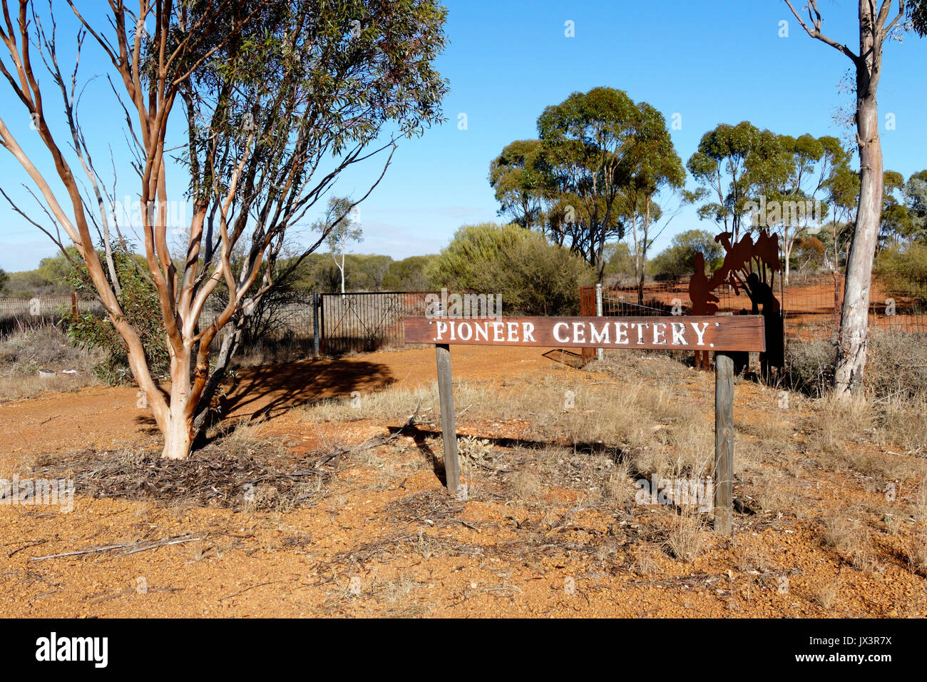 Storica Pioneer Cemetery, Midlands, Australia occidentale Foto Stock