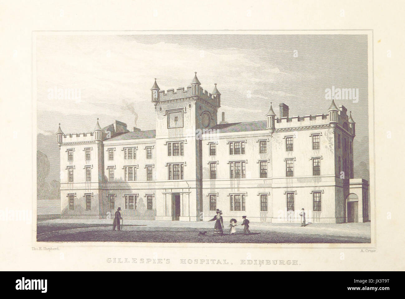 MA(1829) p 174 Gillespie's Hospital, Edimburgo Thomas Hosmer Pastore Foto Stock