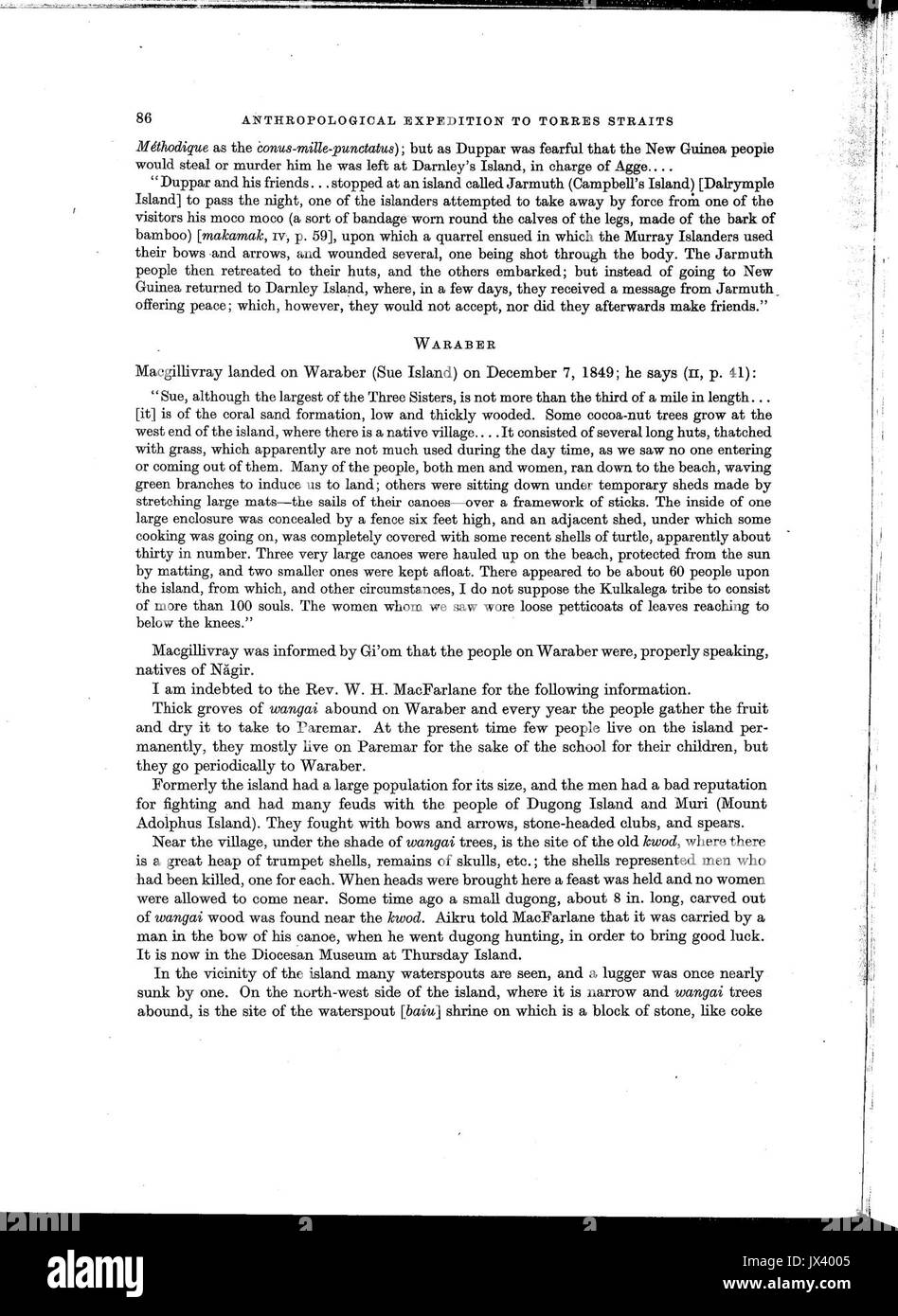 Haddon Relazioni della Cambridge spedizione antropologica di Torres Straits Vol 1 il generale etnografia ttu stc001 000031 Seite 106 Bild 0001 Foto Stock