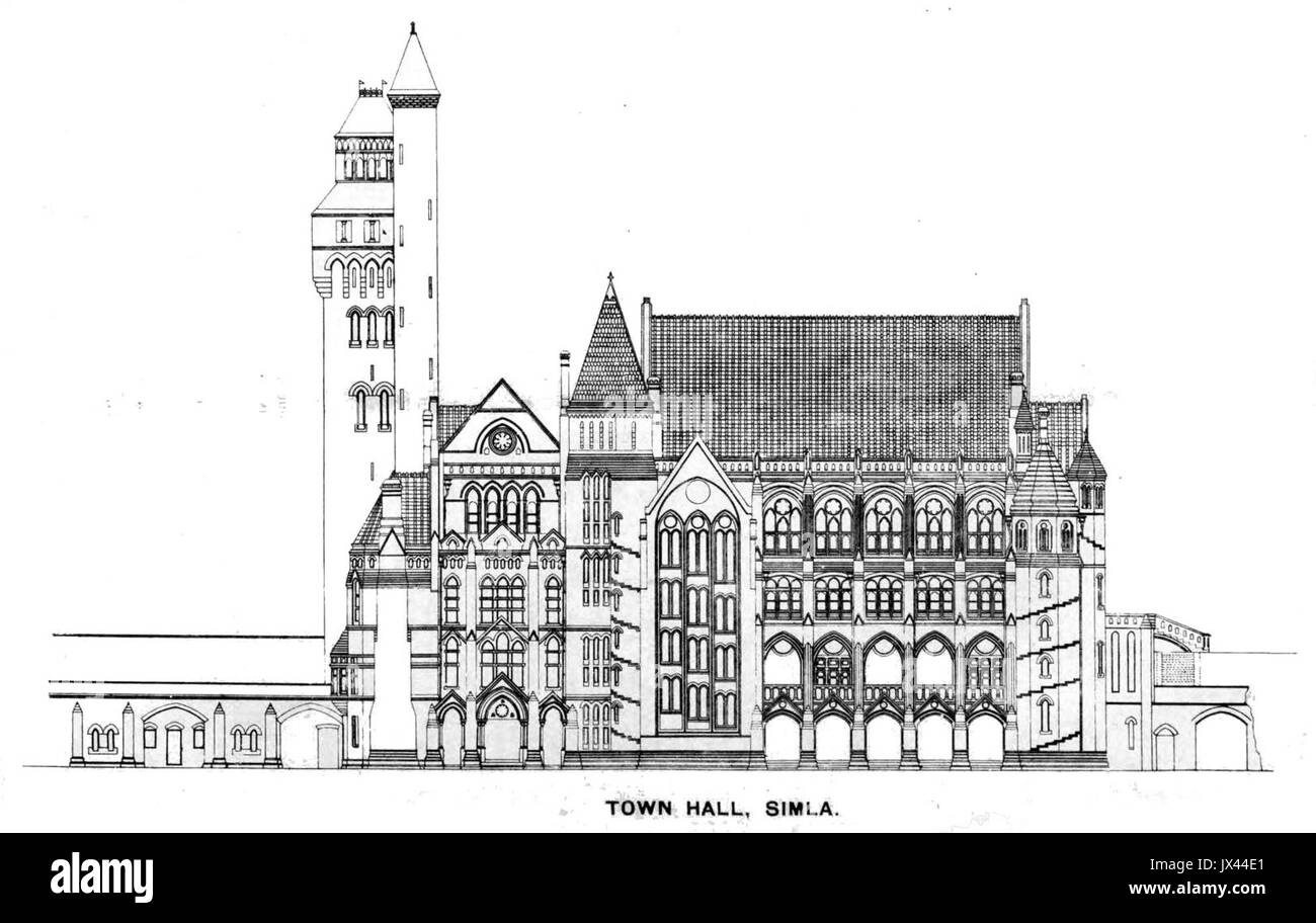 Town Hall Simla Foto Stock