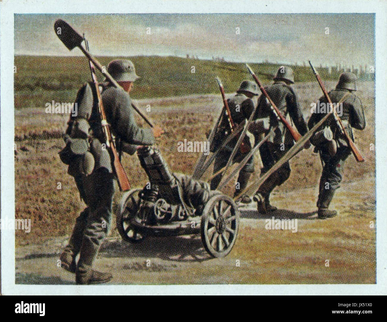 Leichter Minenwerfer 7,58 cm Foto Stock