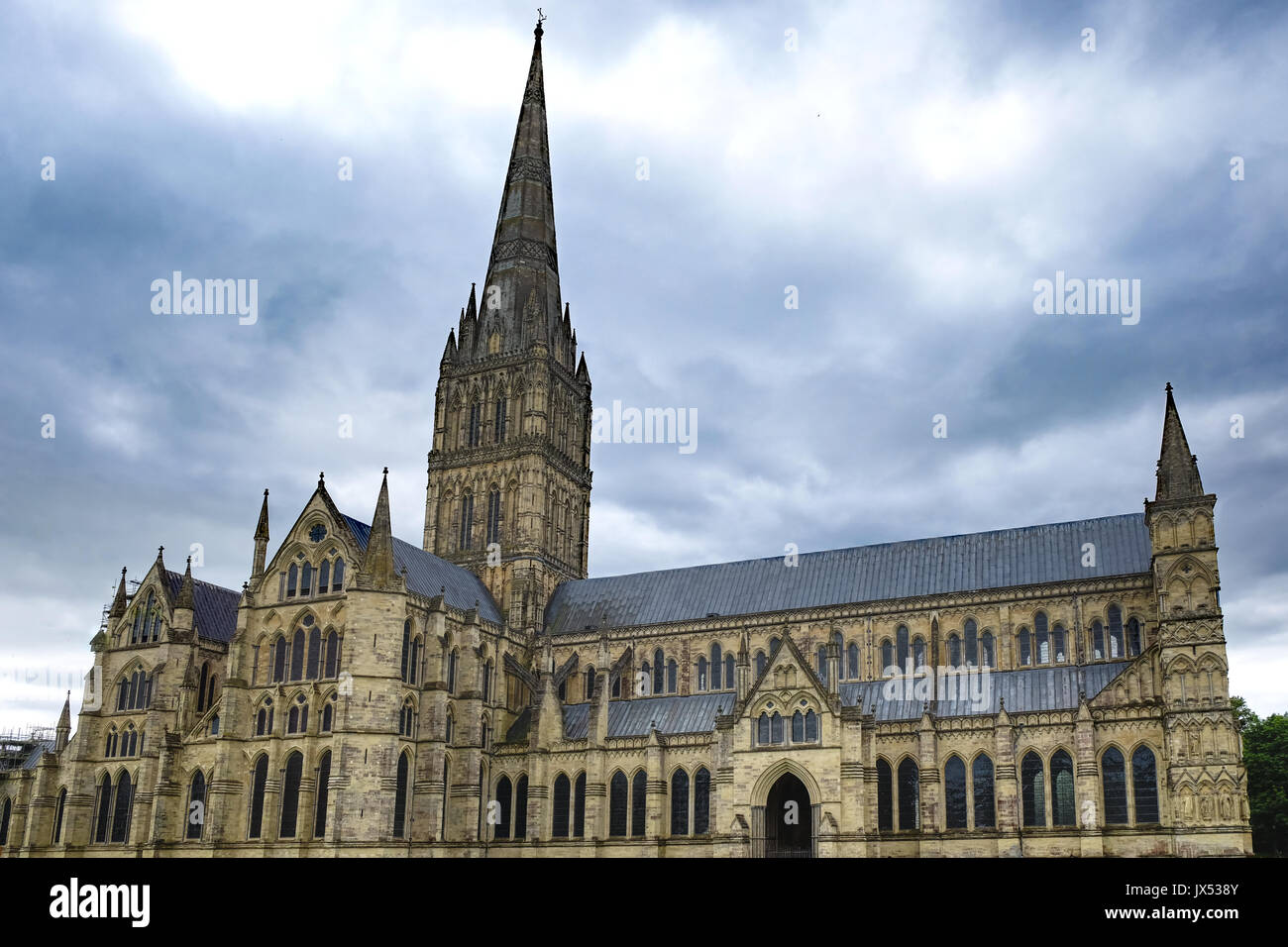 La Cattedrale di Salisbury Foto Stock