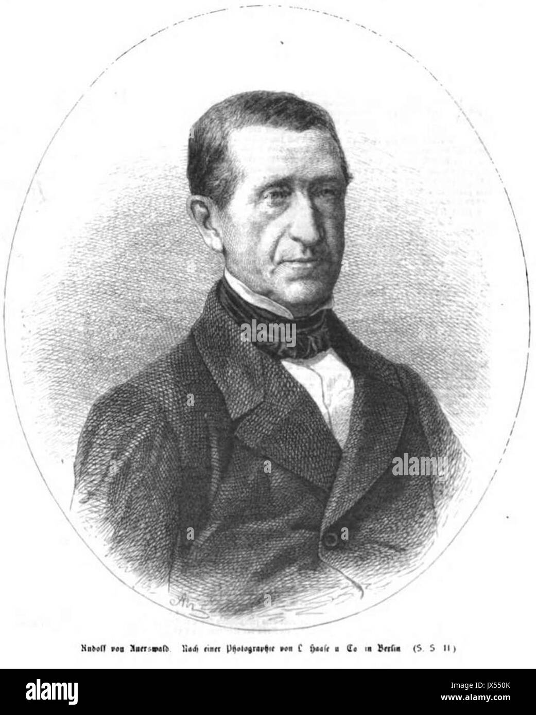 Rudolf v Auerswald 1862 (IZ 39 6 n Foto v L Haase) Foto Stock