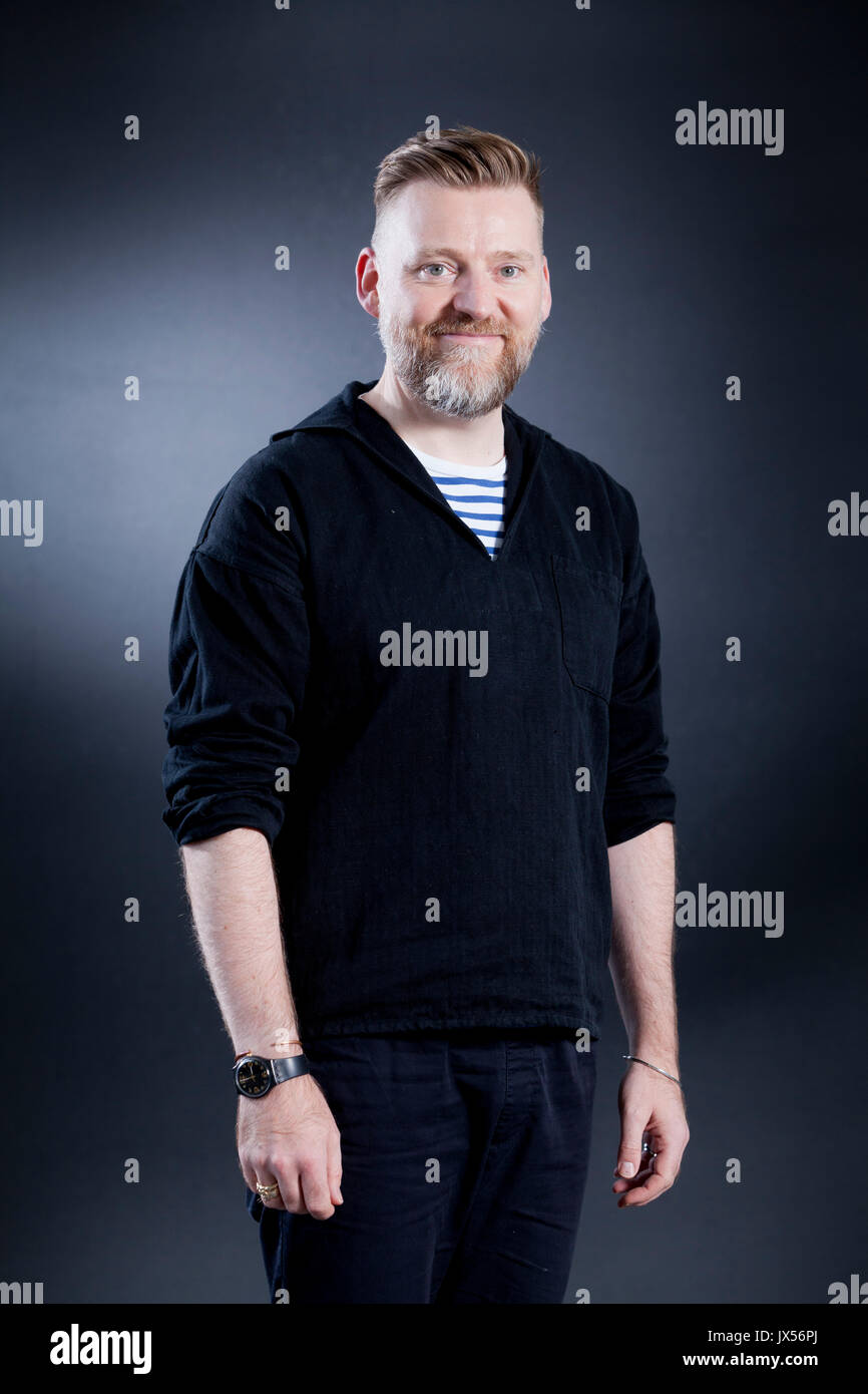 Edinburgh, Regno Unito. 14 Ago, 2017. David Roberts, la pluripremiata illustrator, che appaiono alla Edinburgh International Book Festival. Credito: GARY DOAK/Alamy Live News Foto Stock