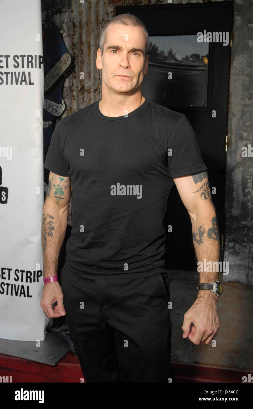 Attore/musicista Henry Rollins 2° tributo annuale del Sunset Strip Music Festival a Ozzy Osbourne House Blues settembre 10,2009 West Hollywood Foto Stock